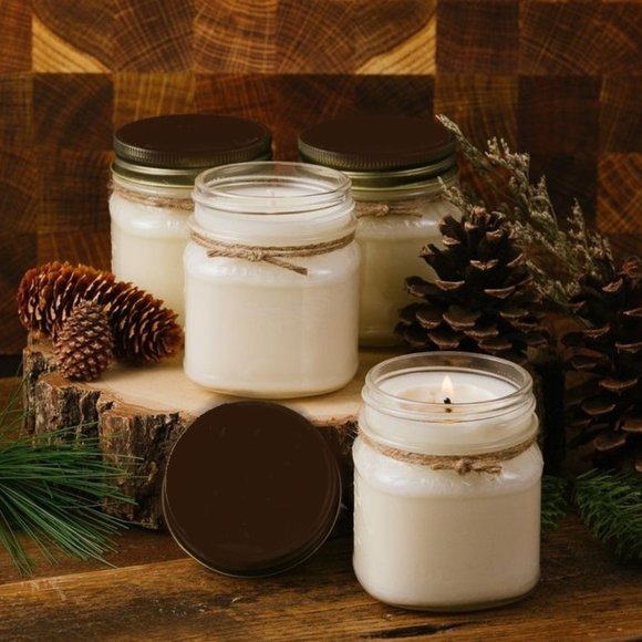 🌟5/25🌟 Apple Maple Bourbon DBL Scented 8 oz Candle - Picture 2 of 5